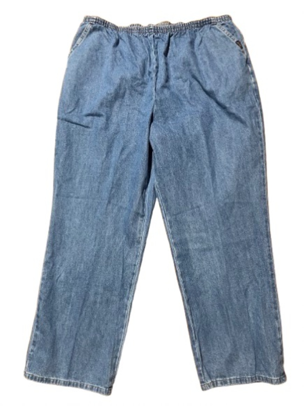 NWT Chic Comfort Collection Pull On Blue Jean Pants Size 22W Petite